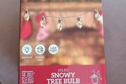 10 LED snow filled christmas string lights