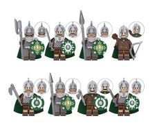 [8-Pack] Rohan Warriors Minifigure Bundle - Compatible with LEGO