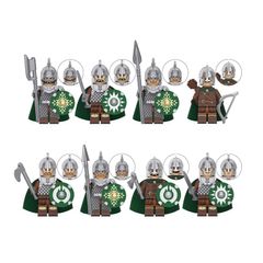 [8-Pack] Rohan Warriors Minifigure Bundle - Compatible with LEGO
