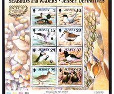 1997 Jersey Seabirds and Waders Definitive Stamp Miniature Sheet MNH