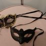 womens fancy dress 2 masquerade masks Image 2