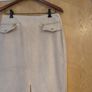 River Island Beige. A-Line Faux Suede Skirt.  S.12.  B.N.W.T. Image 2