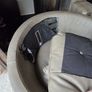 Beautiful Leather Large Swivel Armchair Image 2
