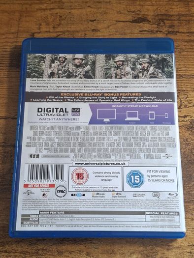 "Lone Survivor" (2013) Blu-ray - free standard postage