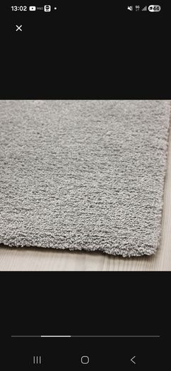 Rug low pile light grey 150cm x 80cm