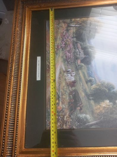 2 Antique style Large pictures and frames