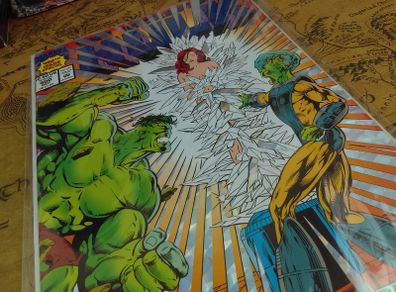 The Incredible Hulk ! Issue #400 ! Silver Foil Cover ! First Chris Bachalo Marvel work ! 1992 ! by Marvel !