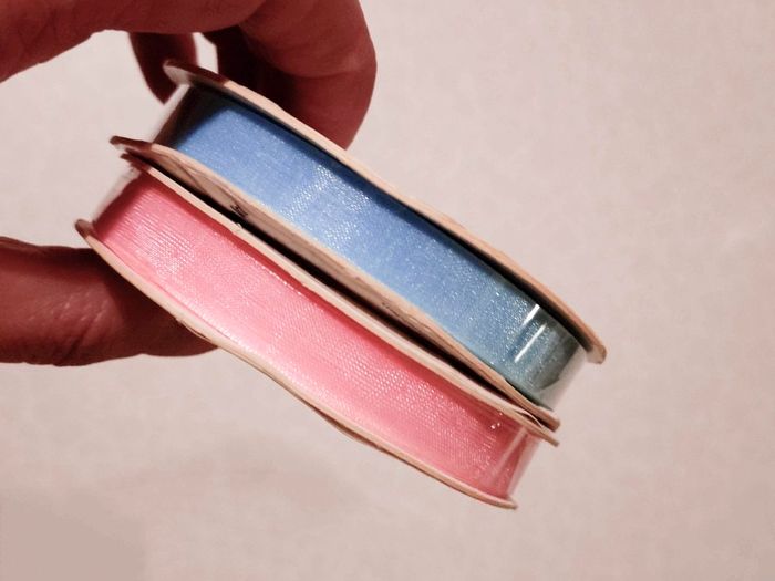 1 Pink & 1 Blue Ribbons (new).