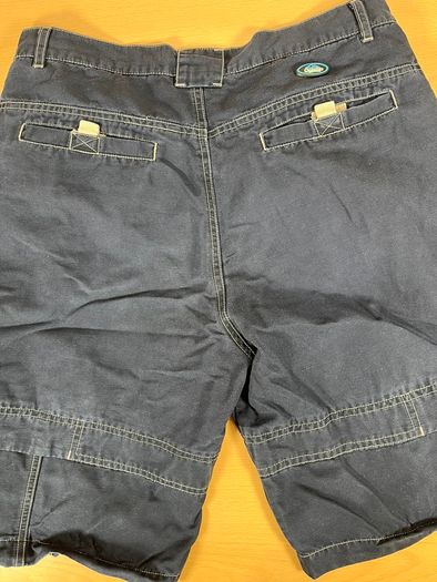 Vintage Quiksilver Surfwear Cargo Jean Shorts Mens Large Blue - Y2K