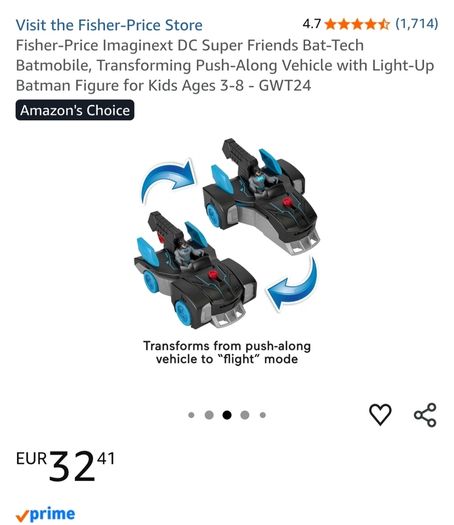 IMAGINEXT Batman Batmobile Vehicles