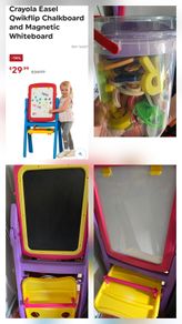 Crayola Easel Qwikflip Chalkboard and Magnetic