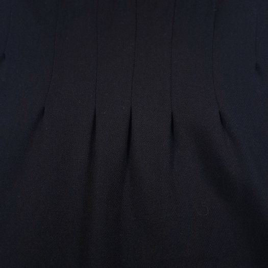 Hobbs Black Sleeveless Waist Pleated Tailored 100% Wool Sheath Dress 10UK/38EU