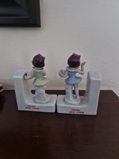 vintage porcelain bookends