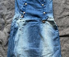 Denim strapless dress bershka size M brand new