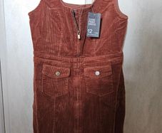 Cord Pinny Dress BNWT