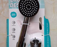 J & S Ergonomic Shower Head & Lead