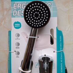 J & S Ergonomic Shower Head & Lead