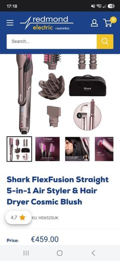 Shark FlexFusion Straight 5-in-1  Air Styler & Hair Dryer