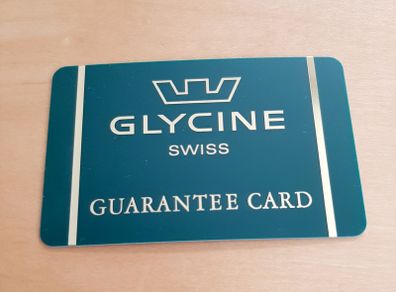 Glycine Guarantee Card