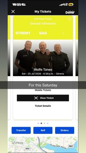 Wolfetone ticket