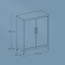 New Home Office Metal Filing Cabinet (Matte black) FREE Delivery Image 4
