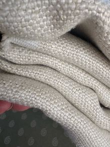 3.1 metres of extra heavy weight 100% linen in oatmeal