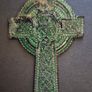 Celtic cross, cloth patch. Image 2