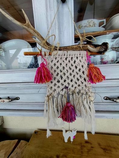 Decoration  with deer antler