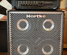 Hartke Kilo head and HyDrive cab serious bass rig
