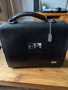 Newbridge black leather handbag