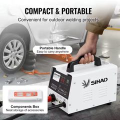 220v Vehicle Panel Spot Welder Dent Puller Kit Hand-Held Spotter Welding Car Body Bumper Repairing Tool for Sheet Metal