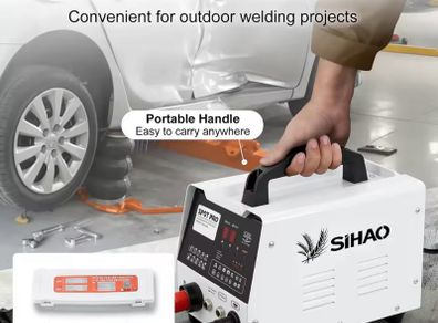 220v Vehicle Panel Spot Welder Dent Puller Kit Hand-Held Spotter Welding Car Body Bumper Repairing Tool for Sheet Metal