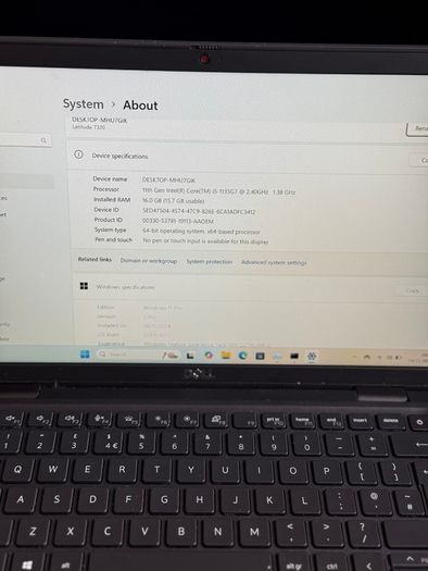Dell Latitude 7320 Laptop i5/16GB/256SSD/FHD