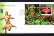 2004 Jersey Salon de Timbre Stamp Exhibition, Paris (Orchids) Phragmipedium "Jason Fisher" Commemorative Stamp Miniature Sheet First Day Cover (FDC)