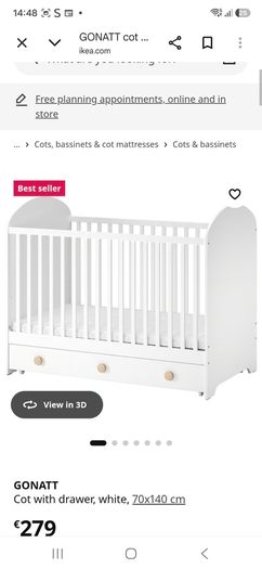 ikea cot bed