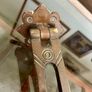 Original Antique Arts and Crafts Bronze Brass Door Knocker Image 7