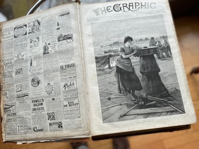 750 bound pages 1889 Graphic Magazine