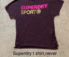 Superdry t shirt, never worn, size 12