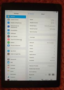 IPad 5th gen  32 gb SiM _ Mp242B/a