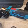 Mini Angle Grinder 12V Cordless with 2 x 2000mAh Batteries, 7 Cutting Discs & 19500RPM  Blue Image 6
