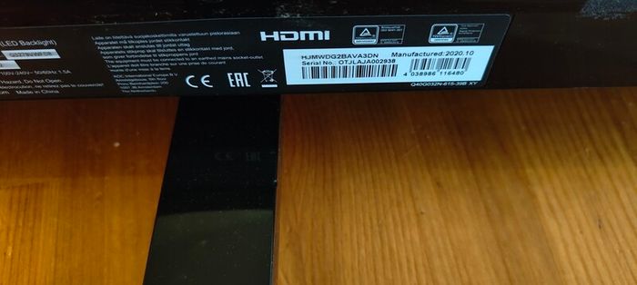 Acer 32" monitor, 60Hz