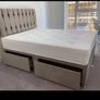 New Stylish single ,Double 4ft, 4ft6, King 5ft And 6ft Superking Sizes Divan Beds Instock. Drawers And Optional Tufted Mattresses Available. Free Delivery Image 6