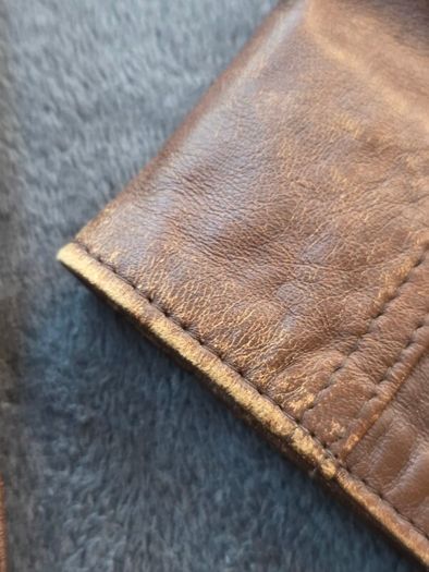 Vintage 1970s Three Angels Leather Jacket Mens Medium