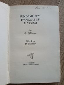 The Fundamental Problems with Marxism 1929 by G Plekhanov in good used condition with all pages intact hardback see all photos FREE STANDARD POSTAGE INCLUDED