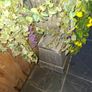 Cast garden Urn with artificial flowers Image 5