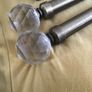 Antique Brass Curtain Pole 90 inch long Image 4