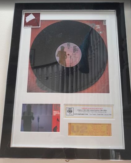 U2 Cbs Ireland Pressing Framed