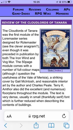 The Cloudlords of Tanara(1984)
