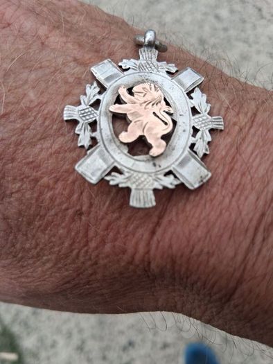 Chester Sterling Silver & 9k Rose Gold Fob(10 grams)