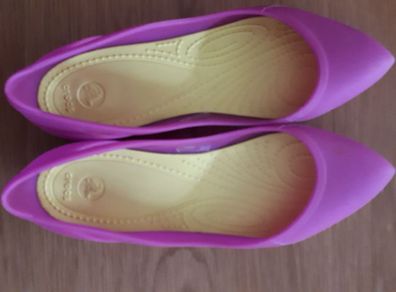 Summer Purple Court Crocs (Size:4)